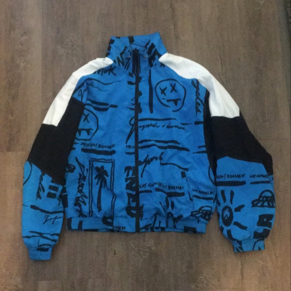 Joyrich x Dim Mak Blue Noise Nylon Track Jacket